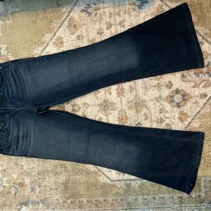 Flare leg dark denim non-distressed Level 99 size 27